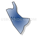 Census Tract 120.07, New Hanover County, North Carolina (Radial Fill with Shadow)