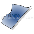Census Tract 116.07, New Hanover County, North Carolina (Radial Fill with Shadow)