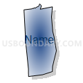 Census Tract 121.05, New Hanover County, North Carolina (Radial Fill with Shadow)