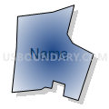 Census Tract 122.02, New Hanover County, North Carolina (Radial Fill with Shadow)