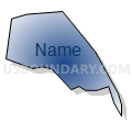 Census Tract 534.08, Wake County, North Carolina (Radial Fill with Shadow)
