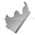 Census Tract 703, Harnett County, North Carolina (Gray Gradient Fill with Shadow)