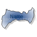 Census Tract 708.01, Harnett County, North Carolina (Radial Fill with Shadow)
