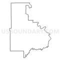 Census Tract 204, Morton County, North Dakota (Light Gray Border)