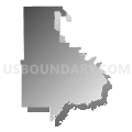 Census Tract 204, Morton County, North Dakota (Gray Gradient Fill with Shadow)