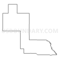 Census Tract 110, Ward County, North Dakota (Light Gray Border)