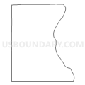 Census Tract 9409, Sioux County, North Dakota (Light Gray Border)