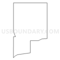 Census Tract 9635, Stark County, North Dakota (Light Gray Border)