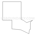 Census Tract 9634, Stark County, North Dakota (Light Gray Border)