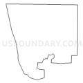 Census Tract 111.04, Burleigh County, North Dakota (Light Gray Border)