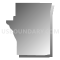 Census Tract 11.01, Ashtabula County, Ohio (Gray Gradient Fill with Shadow)