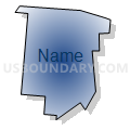Census Tract 40, Hamilton County, Ohio (Radial Fill with Shadow)