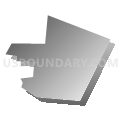Census Tract 255, Hamilton County, Ohio (Gray Gradient Fill with Shadow)