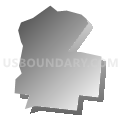 Census Tract 258, Hamilton County, Ohio (Gray Gradient Fill with Shadow)