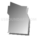 Census Tract 53.01, Hamilton County, Ohio (Gray Gradient Fill with Shadow)