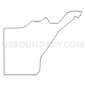 Census Tract 9586, Defiance County, Ohio (Light Gray Border)