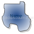 Census Tract 948.01, Marshall County, Oklahoma (Radial Fill with Shadow)