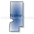Census Tract 5833, Seminole County, Oklahoma (Radial Fill with Shadow)