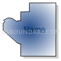 Census Tract 5836, Seminole County, Oklahoma (Radial Fill with Shadow)