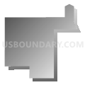 Census Tract 1002, Oklahoma County, Oklahoma (Gray Gradient Fill with Shadow)