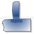 Census Tract 1001, Oklahoma County, Oklahoma (Radial Fill with Shadow)