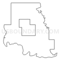 Census Tract 9670, Choctaw County, Oklahoma (Light Gray Border)