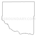 Census Tract 9506, Texas County, Oklahoma (Light Gray Border)