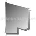 Census Tract 1072.12, Oklahoma County, Oklahoma (Gray Gradient Fill with Shadow)
