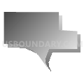 Census Tract 1070.01, Oklahoma County, Oklahoma (Gray Gradient Fill with Shadow)