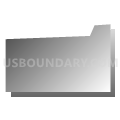 Census Tract 1078.07, Oklahoma County, Oklahoma (Gray Gradient Fill with Shadow)
