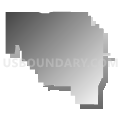 Census Tract 1075, Oklahoma County, Oklahoma (Gray Gradient Fill with Shadow)