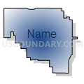 Census Tract 1075, Oklahoma County, Oklahoma (Radial Fill with Shadow)