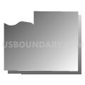 Census Tract 1087.09, Oklahoma County, Oklahoma (Gray Gradient Fill with Shadow)