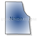 Census Tract 1083.13, Oklahoma County, Oklahoma (Radial Fill with Shadow)