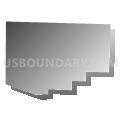 Census Tract 1032, Oklahoma County, Oklahoma (Gray Gradient Fill with Shadow)
