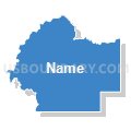 Census Tract 978, Pushmataha County, Oklahoma (Solid Fill with Shadow)