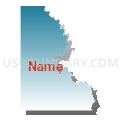 Census Tract 977, Pushmataha County, Oklahoma (Blue Gradient Fill with Shadow)
