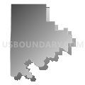 Census Tract 807, Okfuskee County, Oklahoma (Gray Gradient Fill with Shadow)