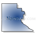 Census Tract 5878, Atoka County, Oklahoma (Radial Fill with Shadow)