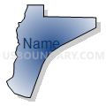 Census Tract 5746, Ottawa County, Oklahoma (Radial Fill with Shadow)