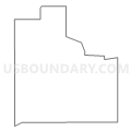 Census Tract 1, Muskogee County, Oklahoma (Light Gray Border)
