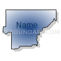 Census Tract 9776, Cherokee County, Oklahoma (Radial Fill with Shadow)