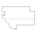 Census Tract 9589, Blaine County, Oklahoma (Light Gray Border)
