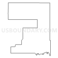 Census Tract 9654, Washita County, Oklahoma (Light Gray Border)
