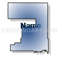Census Tract 9654, Washita County, Oklahoma (Radial Fill with Shadow)