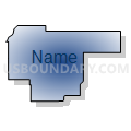 Census Tract 9651, Washita County, Oklahoma (Radial Fill with Shadow)