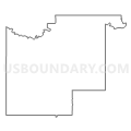 Census Tract 6817, Garvin County, Oklahoma (Light Gray Border)