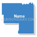 Census Tract 9636, Kiowa County, Oklahoma (Solid Fill with Shadow)