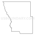 Census Tract 9637, Kiowa County, Oklahoma (Light Gray Border)