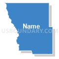 Census Tract 9637, Kiowa County, Oklahoma (Solid Fill with Shadow)